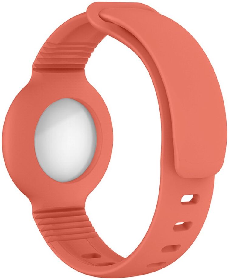 Apple AirTag Horloge Bandje voor Kinderen Siliconen Oranje afbeelding 2
