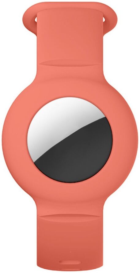 Apple AirTag Horloge Bandje voor Kinderen Siliconen Oranje afbeelding 4