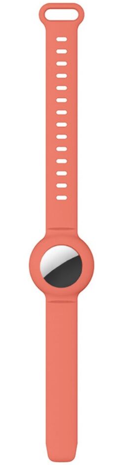 Apple AirTag Horloge Bandje voor Kinderen Siliconen Oranje afbeelding 5