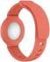 Apple AirTag Horloge Bandje voor Kinderen Siliconen Oranje afbeelding 2