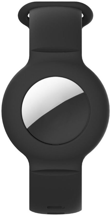 Apple AirTag Horloge Bandje voor Kinderen Siliconen Zwart afbeelding 4