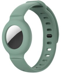 Apple AirTag Horloge Bandje voor Kinderen Siliconen Groen