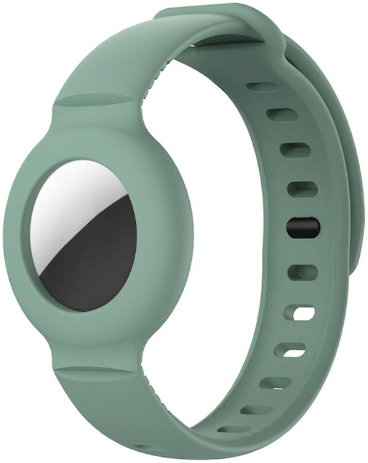 Apple AirTag Horloge Bandje voor Kinderen Siliconen Groen afbeelding 1