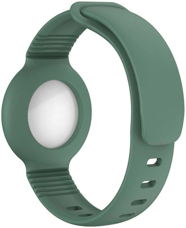Apple AirTag Horloge Bandje voor Kinderen Siliconen Groen afbeelding 2