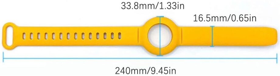 Apple AirTag Horloge Bandje voor Kinderen Siliconen Groen afbeelding 6