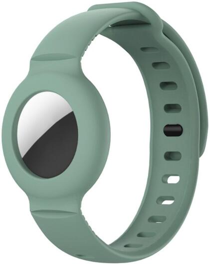 Apple AirTag Horloge Bandje voor Kinderen Siliconen Groen afbeelding 1