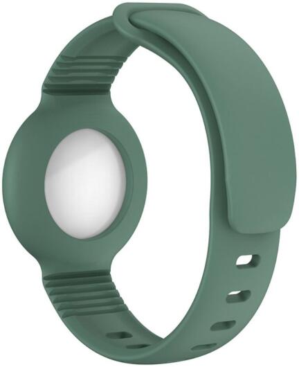 Apple AirTag Horloge Bandje voor Kinderen Siliconen Groen afbeelding 2