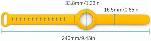 Apple AirTag Horloge Bandje voor Kinderen Siliconen Groen afbeelding 6