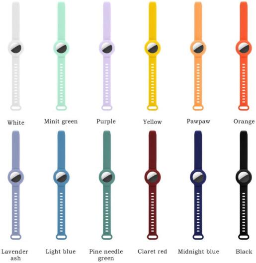 Apple AirTag Horloge Bandje voor Kinderen Siliconen Groen afbeelding 7
