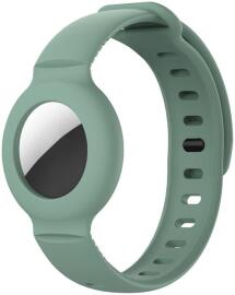 Apple AirTag Horloge Bandje voor Kinderen Siliconen Groen afbeelding