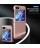 Samsung Galaxy Z Flip 5 Hoesje Hard Back Cover Roze Goud