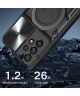 Samsung Galaxy A53 Hoesje met Camera Slider en Kickstand Ring Zwart