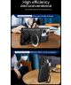 Samsung Galaxy A24 Hoesje met Camera Slider en Kickstand Ring Zilver