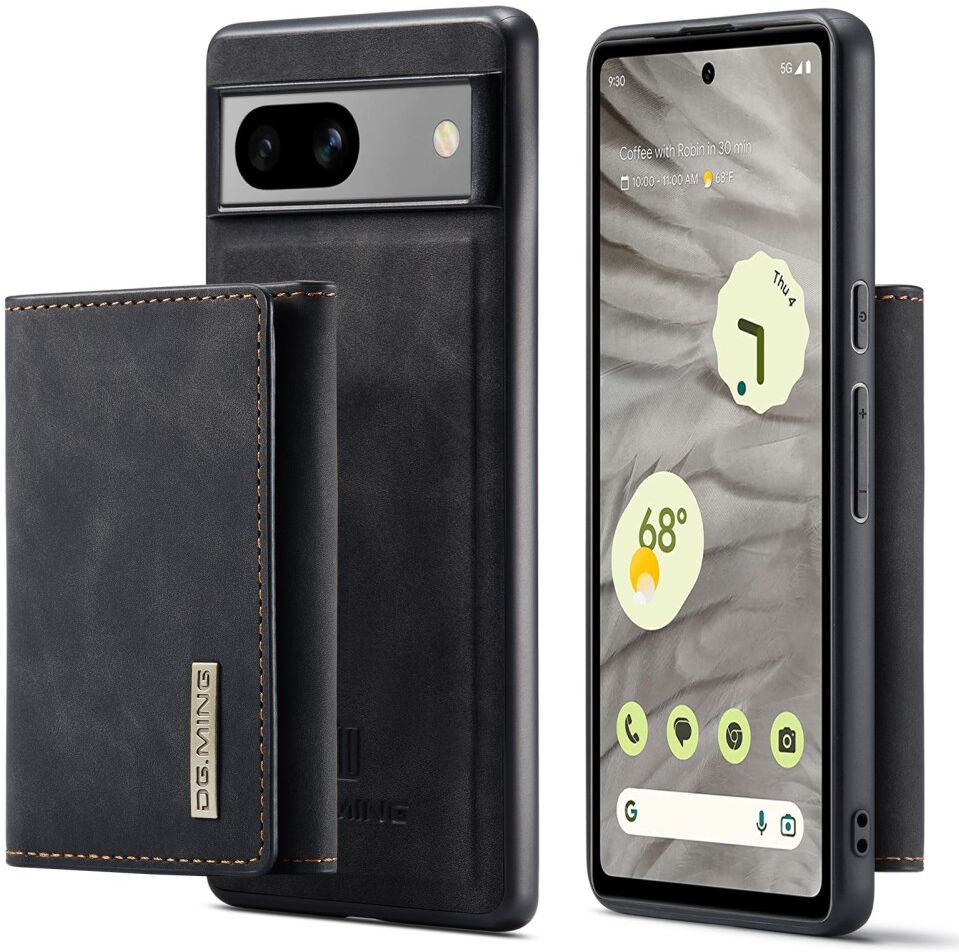 DG Ming Google Pixel 7a Hoesje met Magnetische Kaarthouder Zwart afbeelding 1