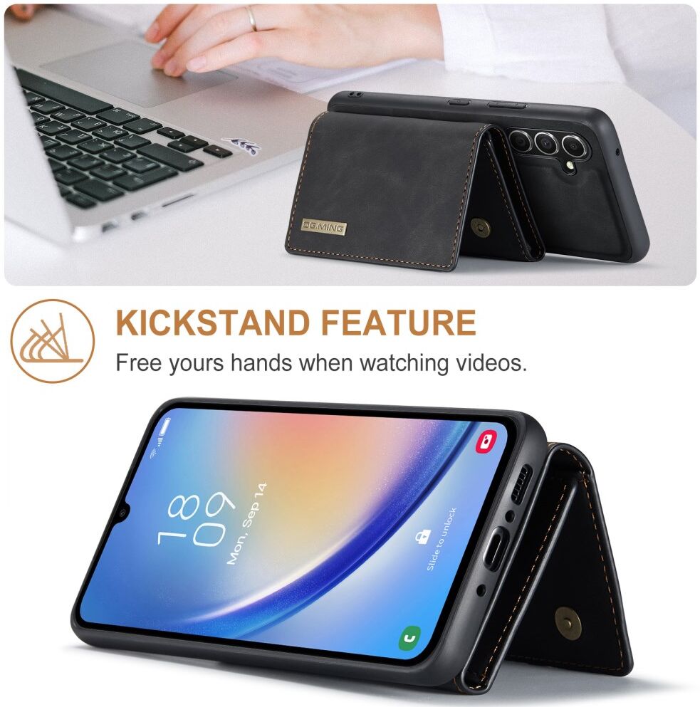 DG Ming Samsung Galaxy A34 Hoesje met Magnetische Kaarthouder Zwart afbeelding 8