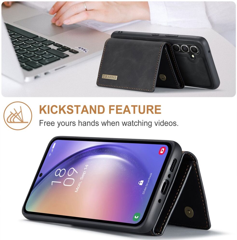DG Ming Samsung Galaxy A14 Hoesje met Magnetische Kaarthouder Zwart afbeelding 8