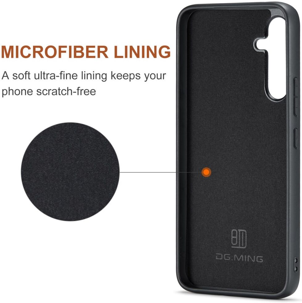 DG Ming Samsung Galaxy A54 Hoesje met Magnetische Kaarthouder Zwart afbeelding 3