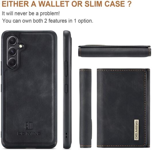 DG Ming Samsung Galaxy A54 Hoesje met Magnetische Kaarthouder Zwart afbeelding 7