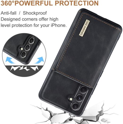 DG Ming Samsung Galaxy A54 Hoesje met Magnetische Kaarthouder Zwart afbeelding 9