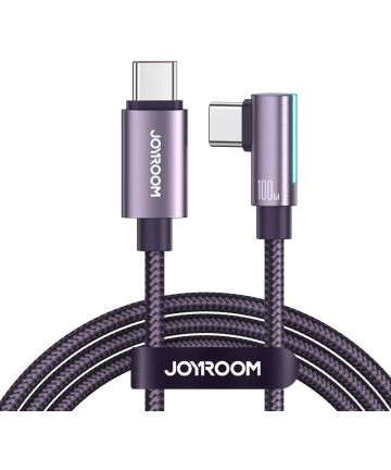 JOYROOM 100W Snellader USB-C naar USB-C Kabel 1.2M Paars Kabels