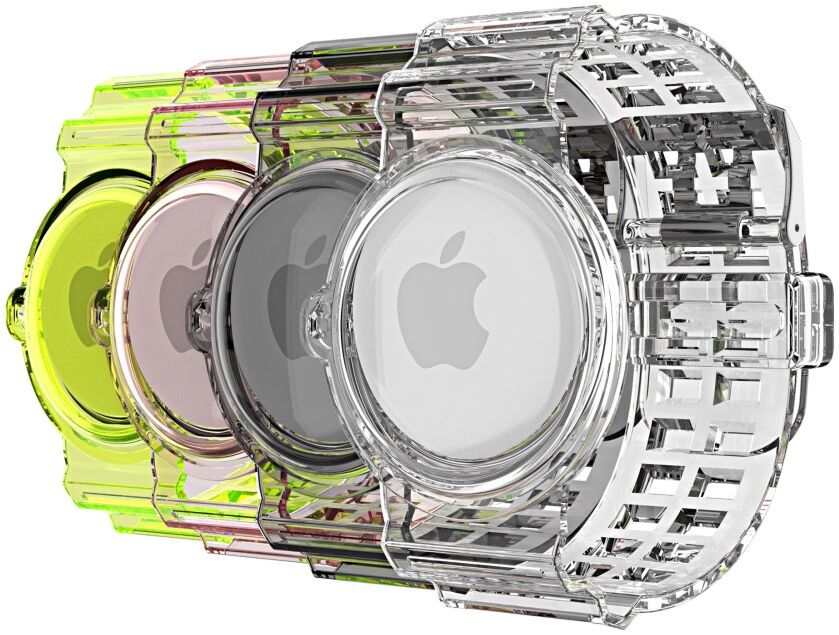 Apple AirTag Horloge Bandje voor Kinderen en Volwassenen TPU Zwart afbeelding 2