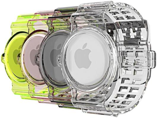 Apple AirTag Horloge Bandje voor Kinderen en Volwassenen TPU Zwart afbeelding 2
