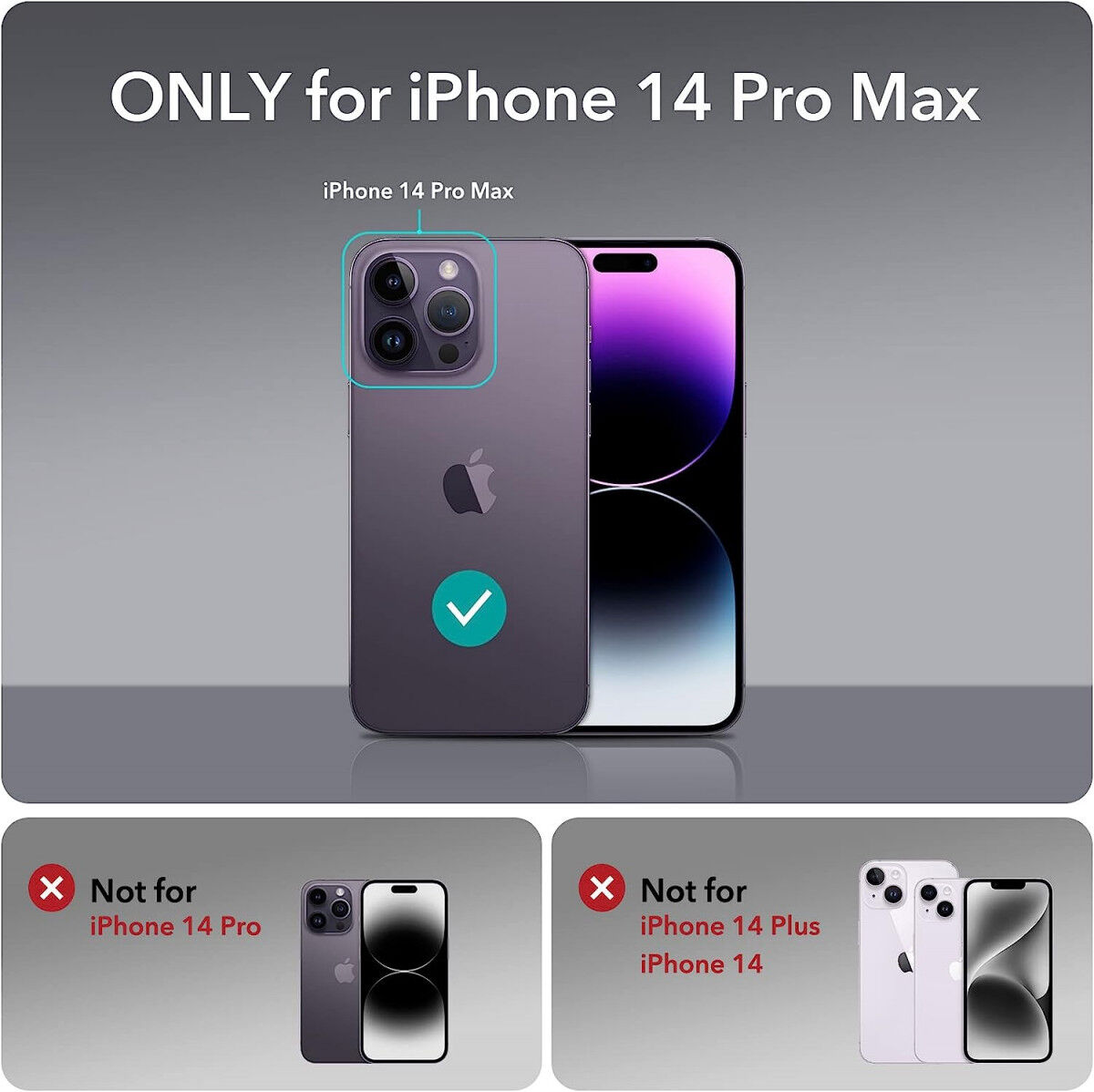 ESR Shock Armor Apple iPhone 14 Pro Max Hoesje Kickstand Paars afbeelding 8
