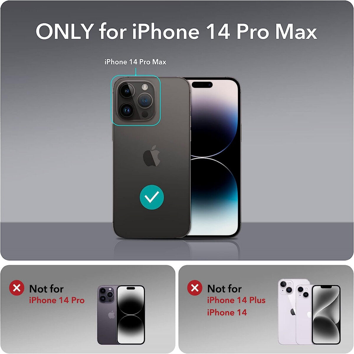 ESR Shock Armor Apple iPhone 14 Pro Max Hoesje Kickstand Zwart afbeelding 8