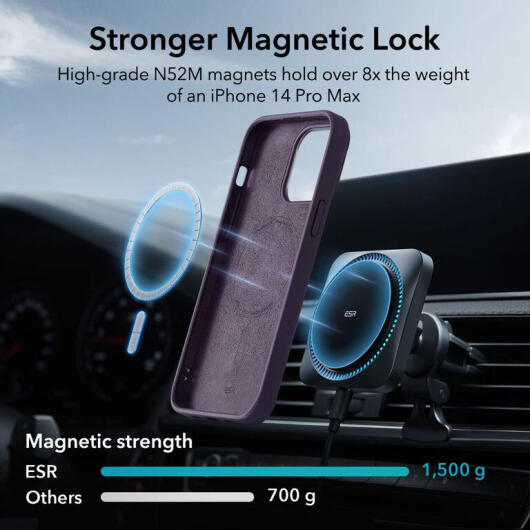 ESR Cloud Kickstand Apple iPhone 14 Pro Max Hoesje MagSafe Paars afbeelding 4
