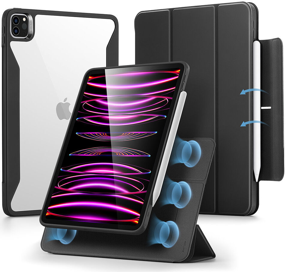 ESR Rebound Hybrid 360 Apple iPad Pro 12.9 (2021/2022) Hoes Zwart afbeelding 1