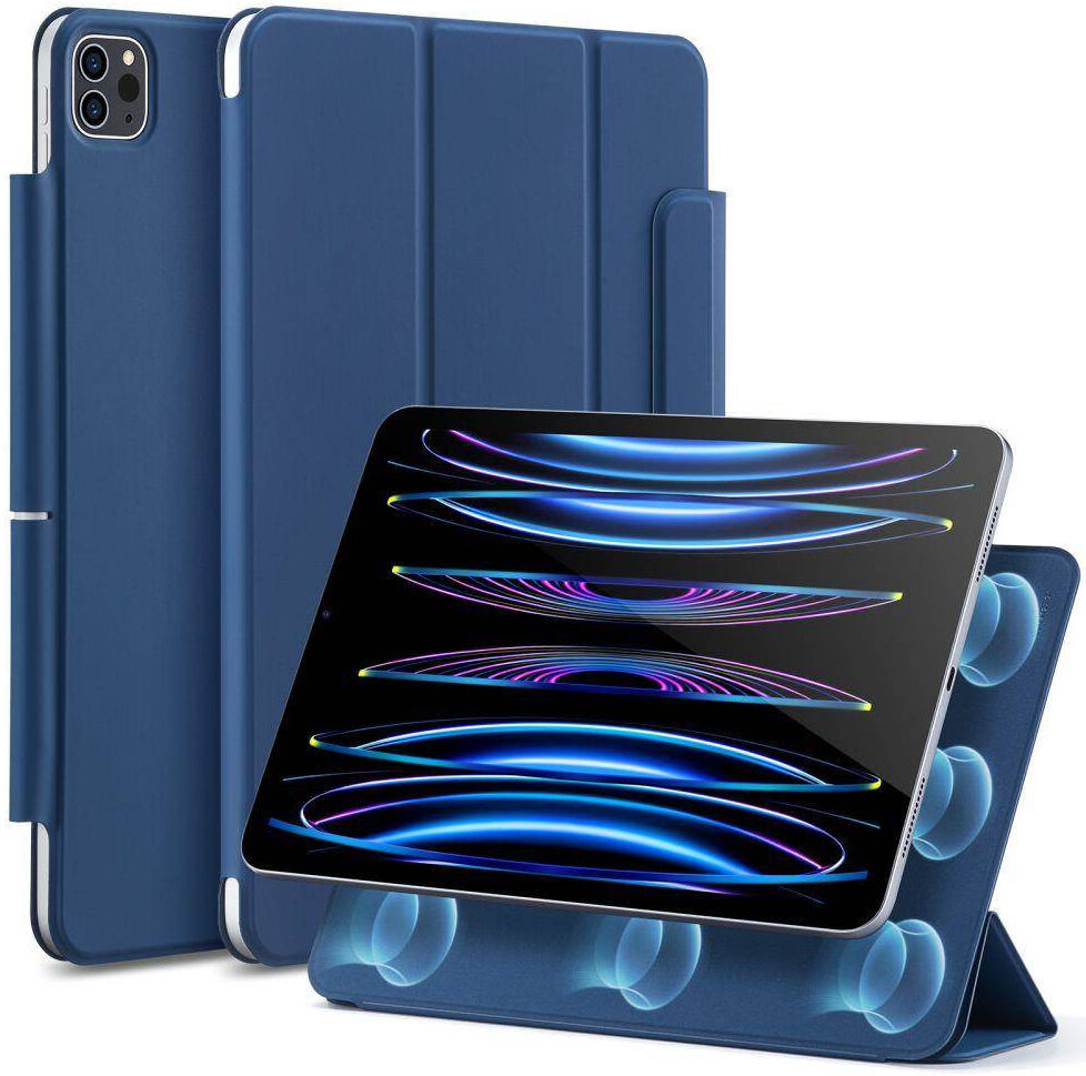 ESR Rebound Magnetic iPad Pro 11 Hoes Tri-Fold Book Case Blauw afbeelding 1