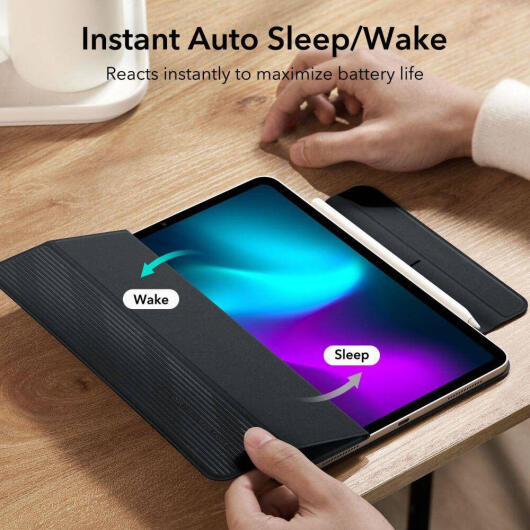 ESR Rebound Magnetic iPad Pro 11 Hoes Tri-Fold Book Case Blauw afbeelding 2