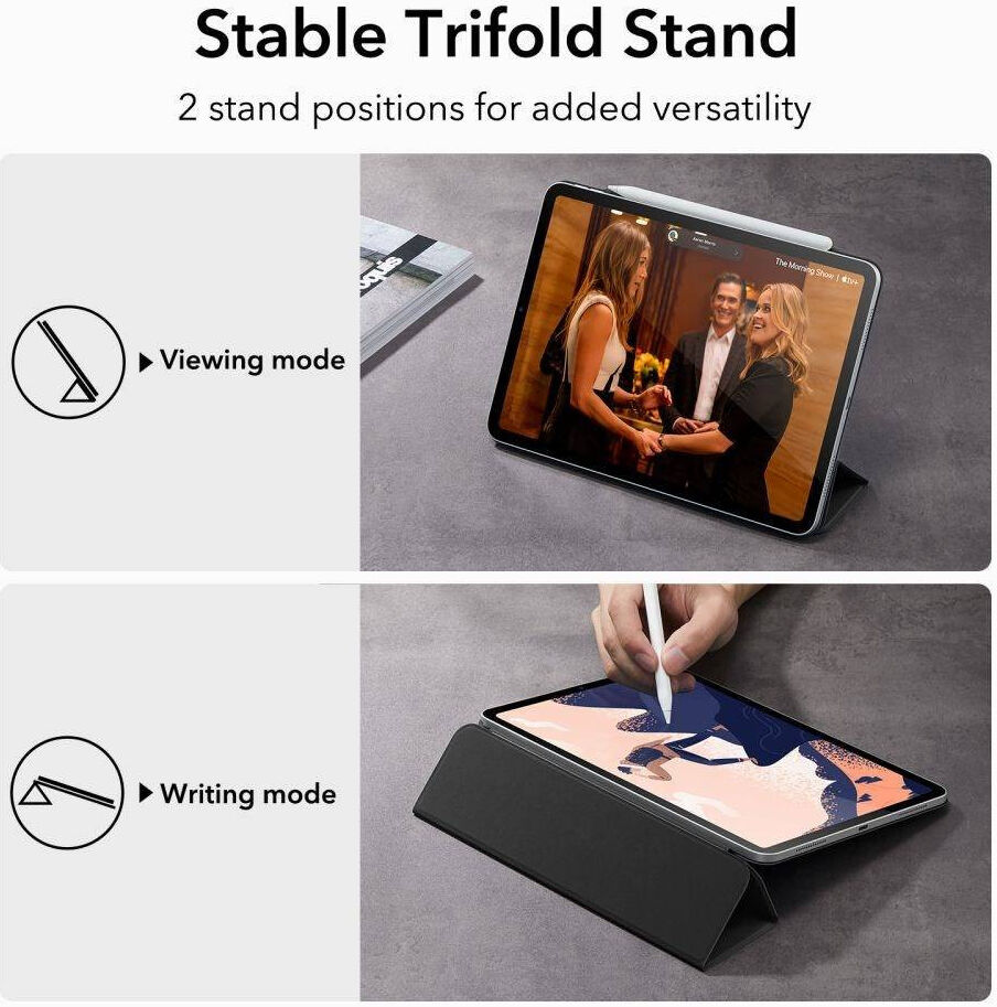 ESR Rebound Magnetic iPad Pro 11 Hoes Tri-Fold Book Case Paars afbeelding 4