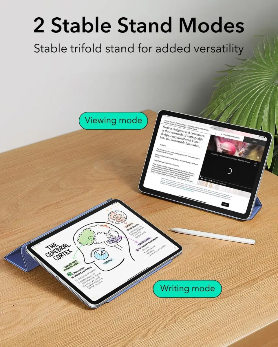 ESR Rebound Magnetic with Clasp iPad Air 5 2022/Air 4 2020/iPad Pro 11 2018 Navy Blue afbeelding 9