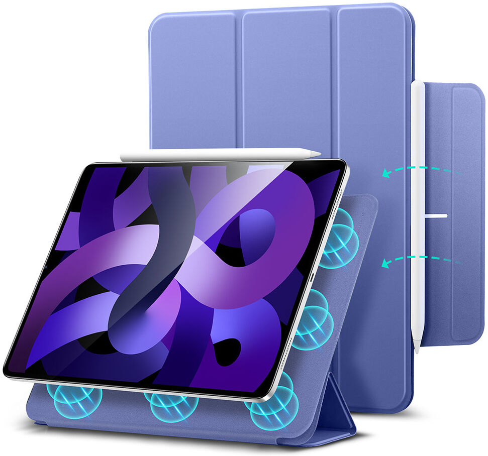 ESR Rebound Magnetic Apple iPad Air 2020 / 2022 Hoes Tri-Fold Paars afbeelding 1