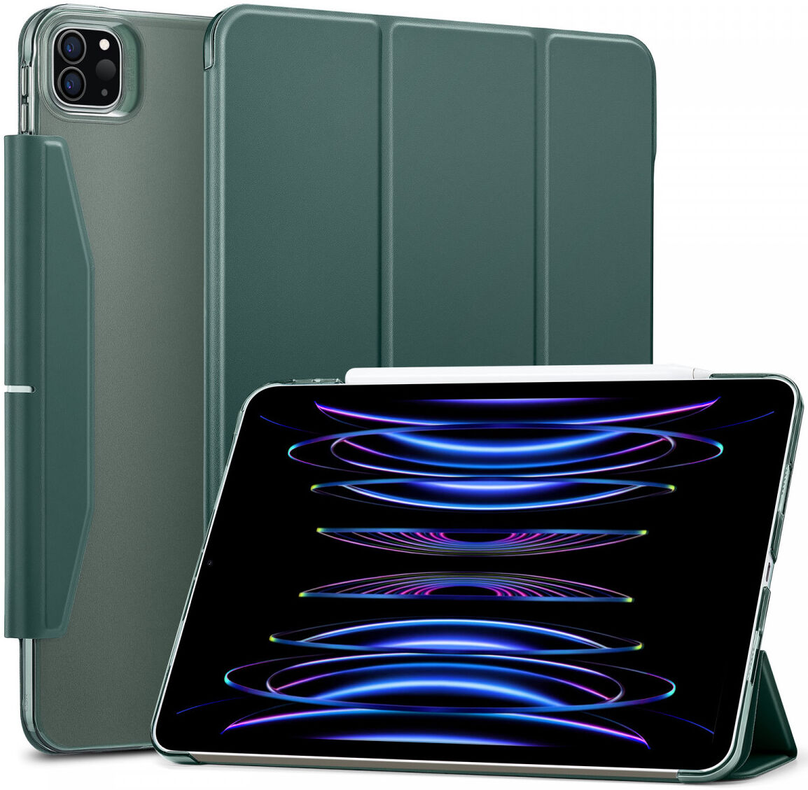 ESR Ascend Apple iPad Pro 11 (2021/2022) Hoes Tri-Fold Book Case Groen afbeelding 1