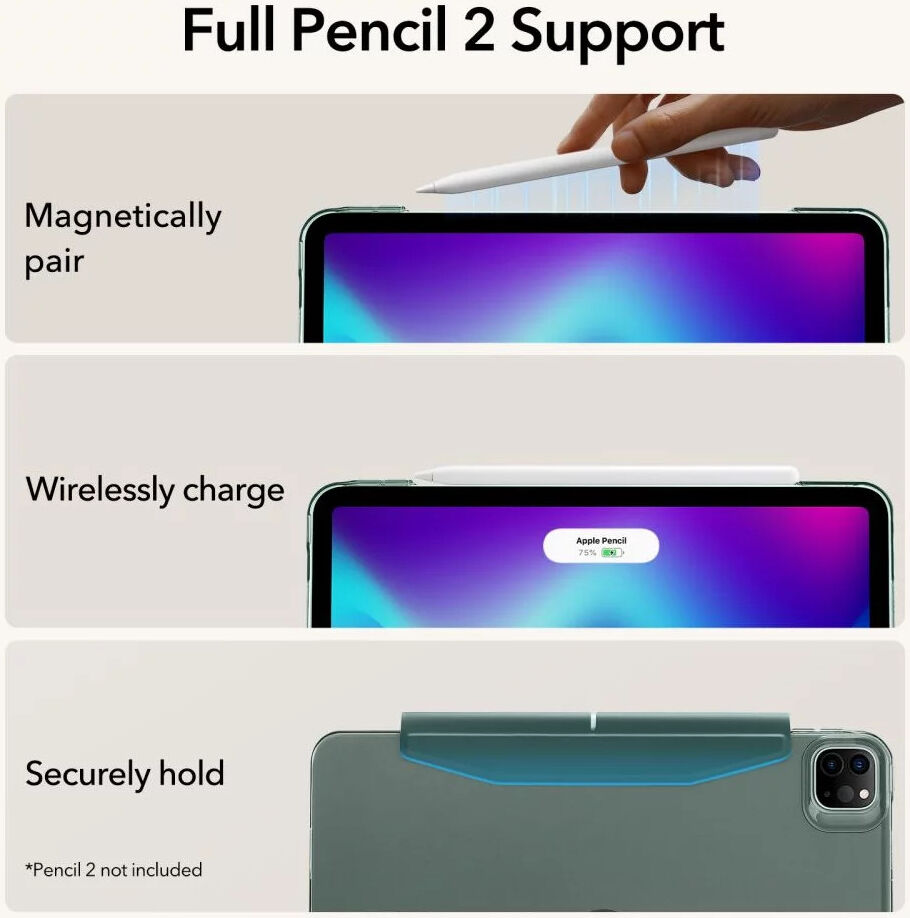 ESR Ascend Apple iPad Pro 11 (2021/2022) Hoes Tri-Fold Book Case Groen afbeelding 8