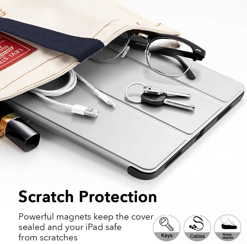 ESR Rebound Pencil Book Case Apple iPad Air 10.9 Hoes Grijs afbeelding 5