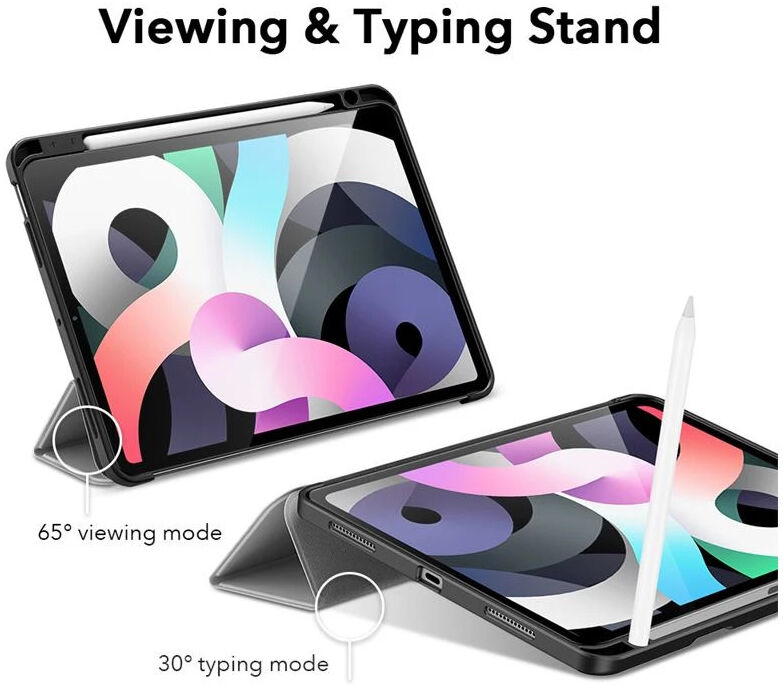 ESR Rebound Pencil Book Case Apple iPad Air 10.9 Hoes Grijs afbeelding 4
