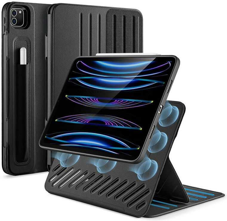 ESR Sentry Stand Case Apple iPad Pro 11 2021/2022 Hoes Book Case Zwart afbeelding 1