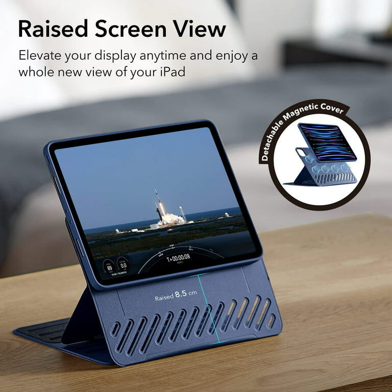 ESR Sentry Stand Case Apple iPad Pro 11 2021/2022 Hoes Book Case Blauw afbeelding 2