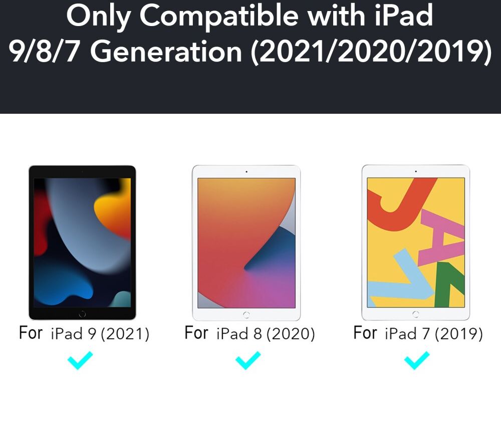 ESR Rebound Pencil Book Case Apple iPad 10.2 2019/2020/2021 Hoes Blauw afbeelding 2