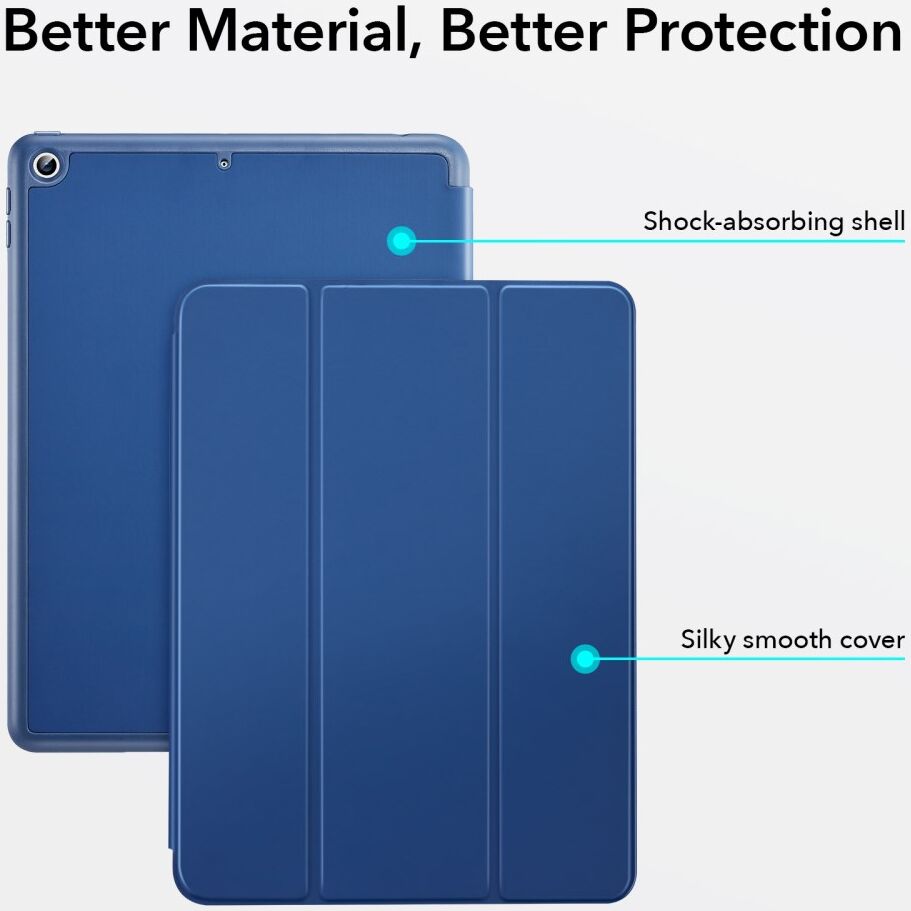 ESR Rebound Pencil Book Case Apple iPad 10.2 2019/2020/2021 Hoes Blauw afbeelding 6