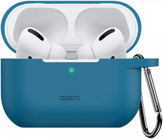 ESR Bounce Apple AirPods Pro 1/2 Hoesje Siliconen Blauw afbeelding 1