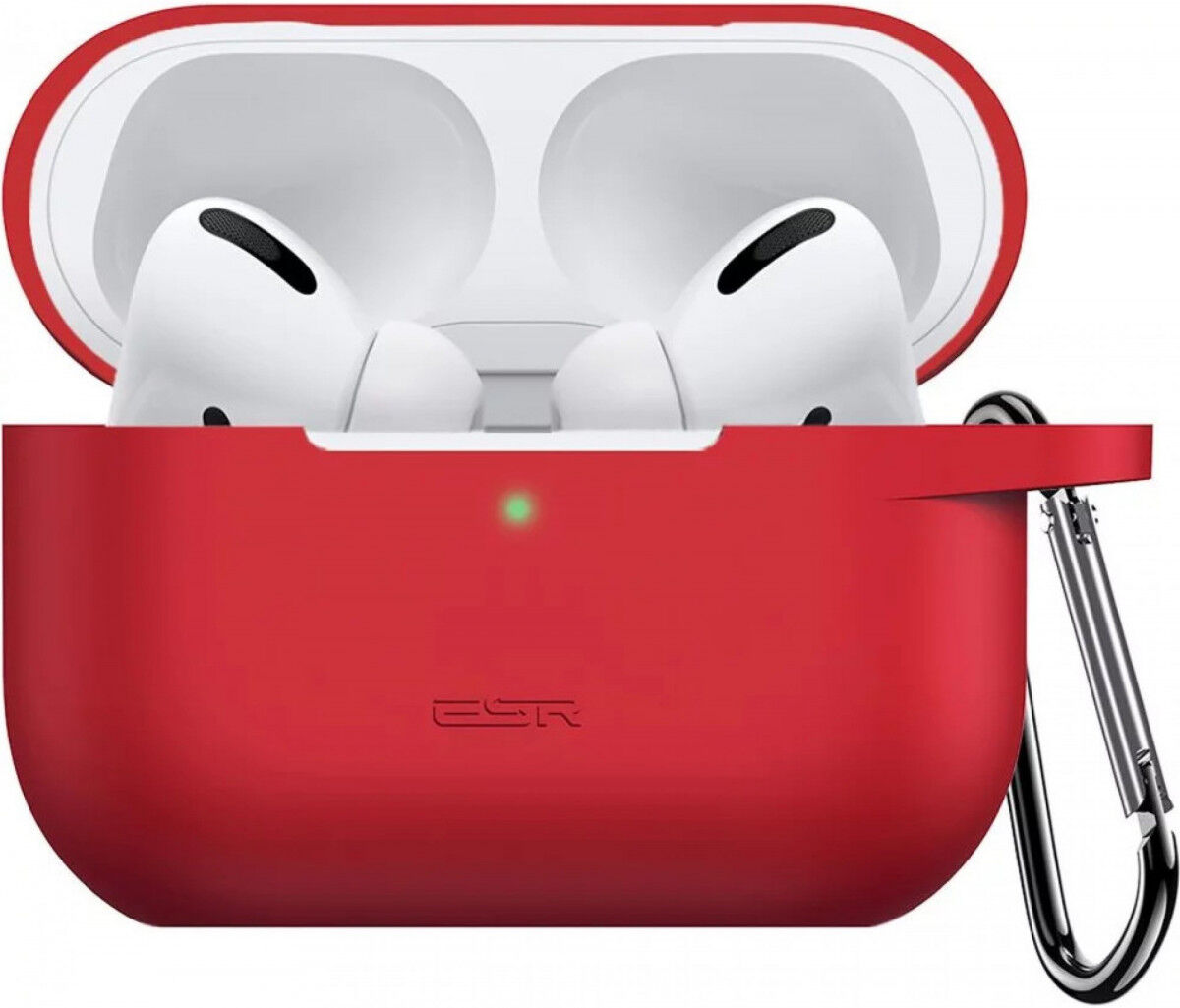 ESR Bounce Apple AirPods Pro 1/2 Hoesje Siliconen Rood afbeelding 1
