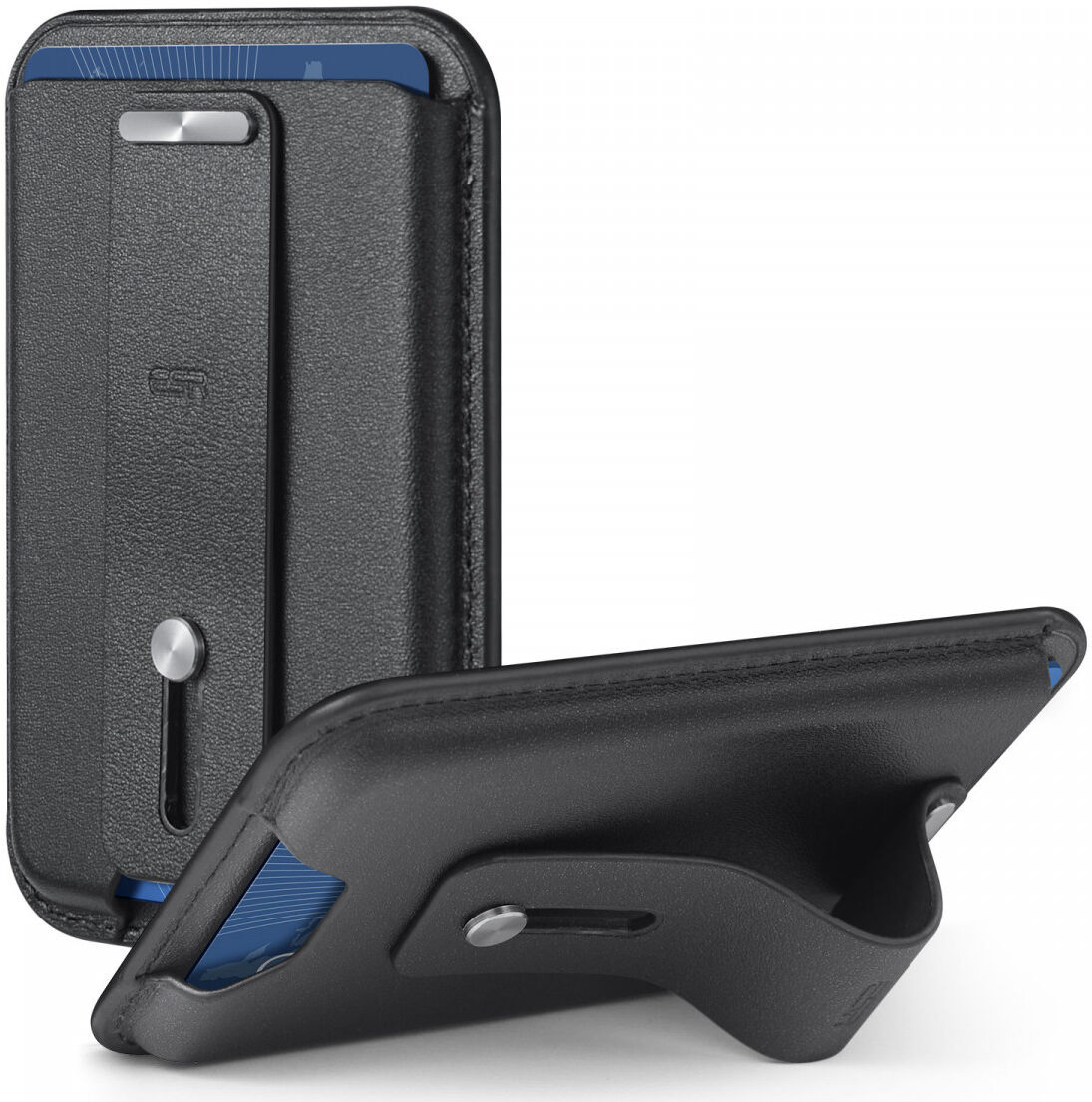 ESR HaloLock Vegan Leer MagSafe Kaarthouder Zwart afbeelding 12