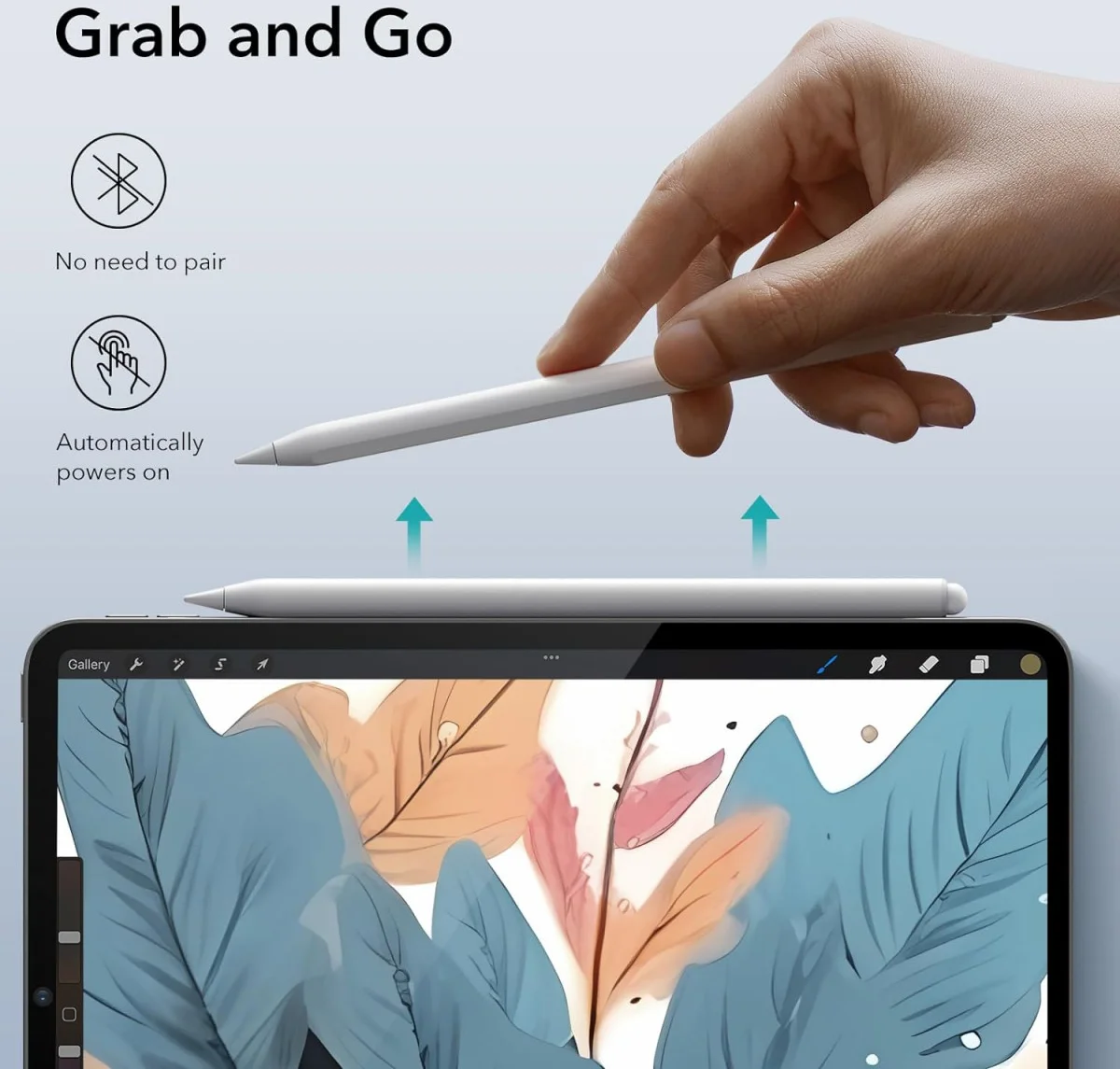 ESR Actieve Stylus Pen voor iPad met Palmrejectie Wit afbeelding 7