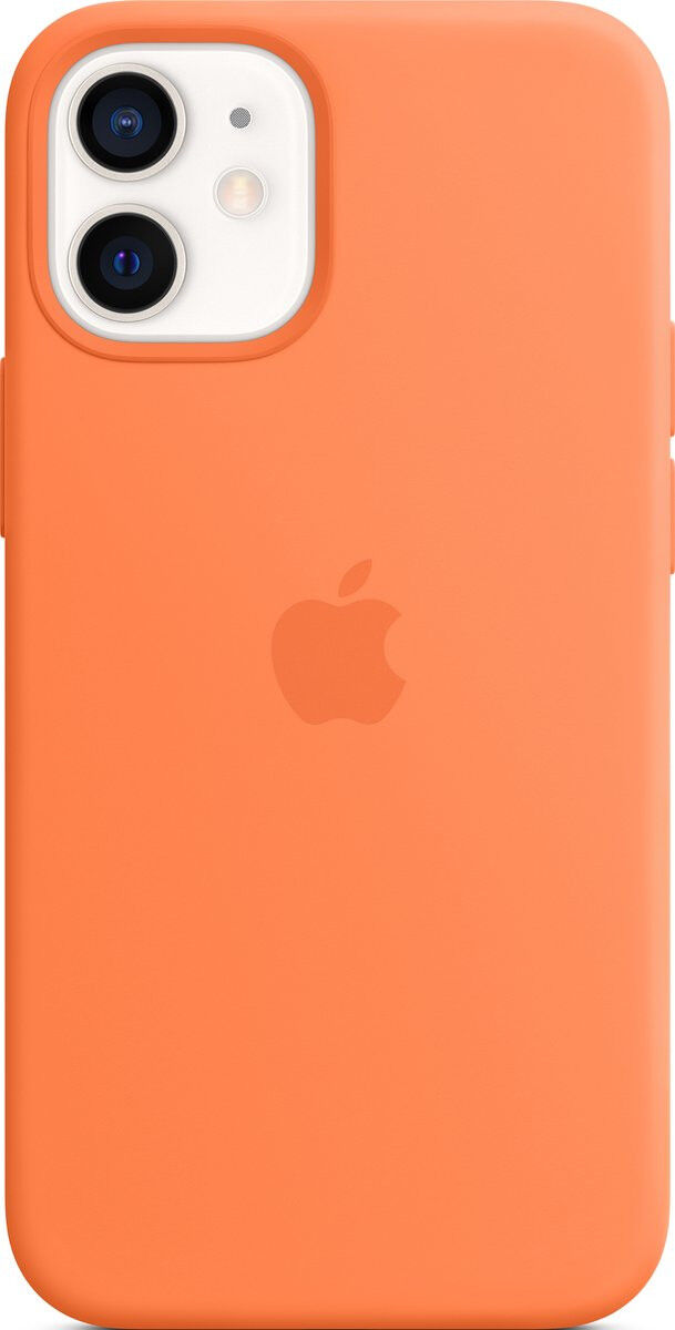 Origineel Apple iPhone 12 Mini Hoesje MagSafe Silicone Case Oranje afbeelding 1