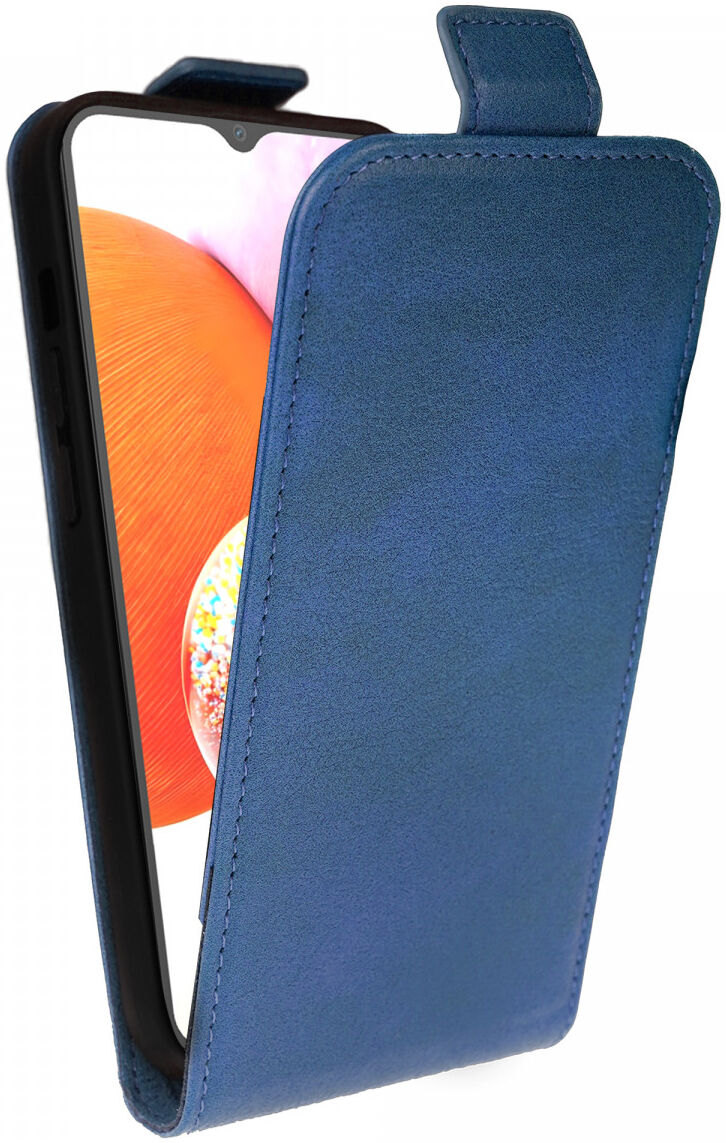 Rosso Element Samsung Galaxy A14 Hoesje Verticale Flip Case Blauw afbeelding 1