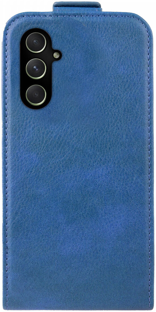 Rosso Element Samsung Galaxy A14 Hoesje Verticale Flip Case Blauw afbeelding 3
